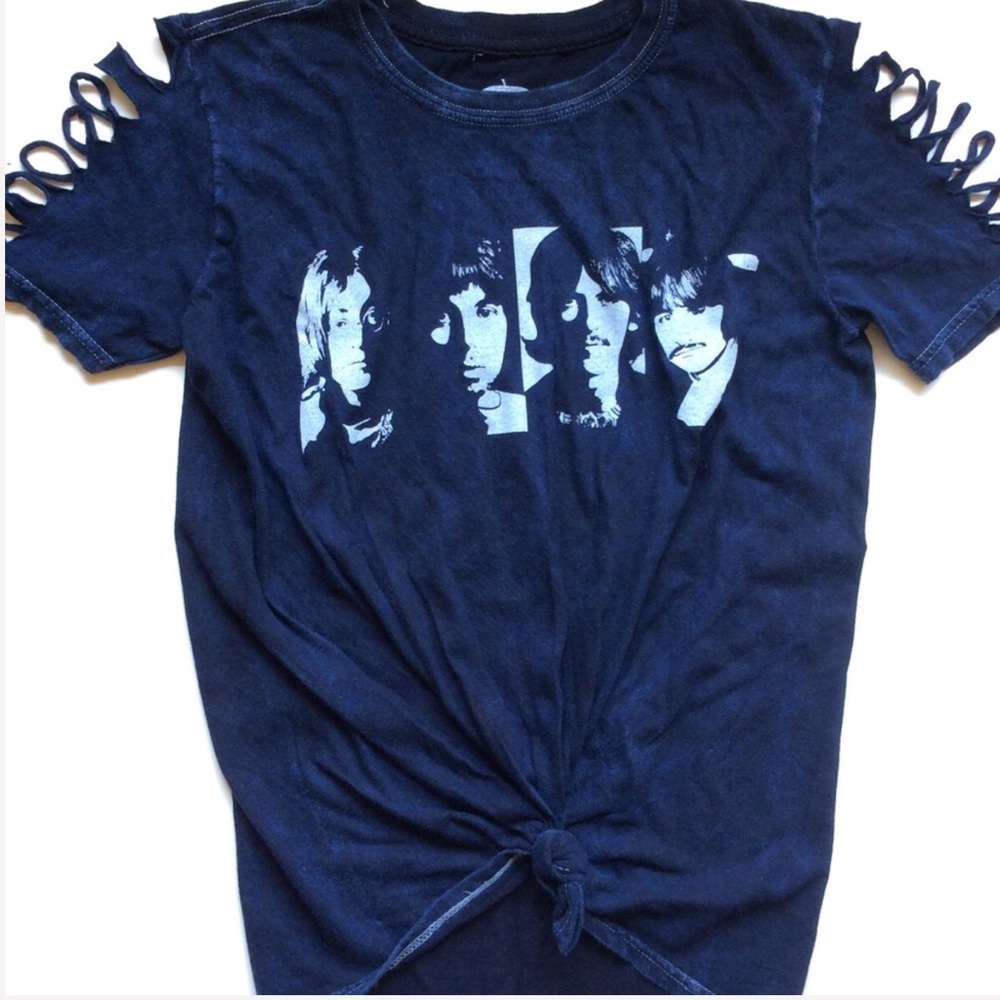 Beatles Graphic Cut Out T Shirt - Picture 5 of 5